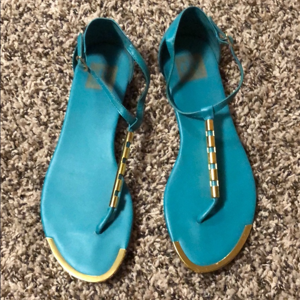 Turquoise Dolce Vita Sandals
